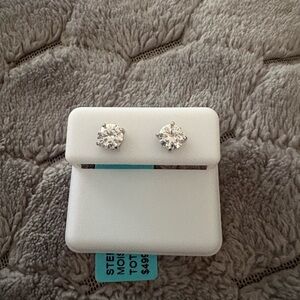 Elegant Silver Stud Earrings